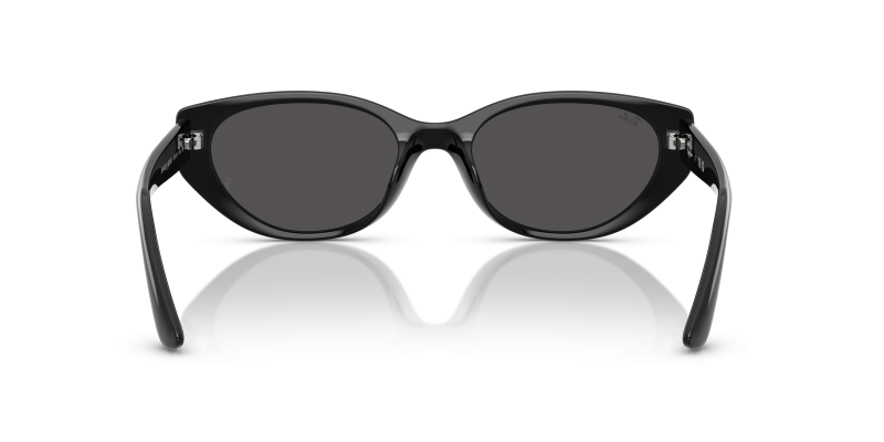 แว่นกันแดด Rayban RB4457D-667787 มุมข้าง กรอบ Bio-Based สีดำขัดเงาทรงหมอน