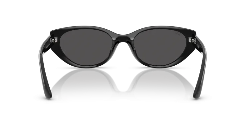 แว่นกันแดด Rayban RB4457D-667787 มุมข้าง กรอบ Bio-Based สีดำขัดเงาทรงหมอน