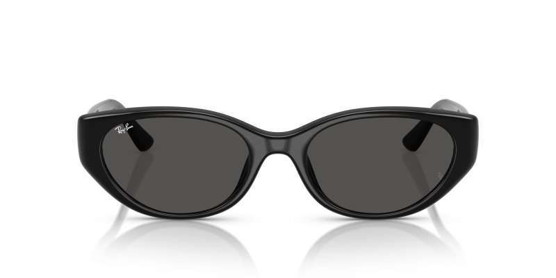 Rayban Bio-Based RB4457D-667787 แว่นกันแดดดำ เลนส์เทาเข้ม ทรงหมอน Low Bridge ทั้งชายหญิง