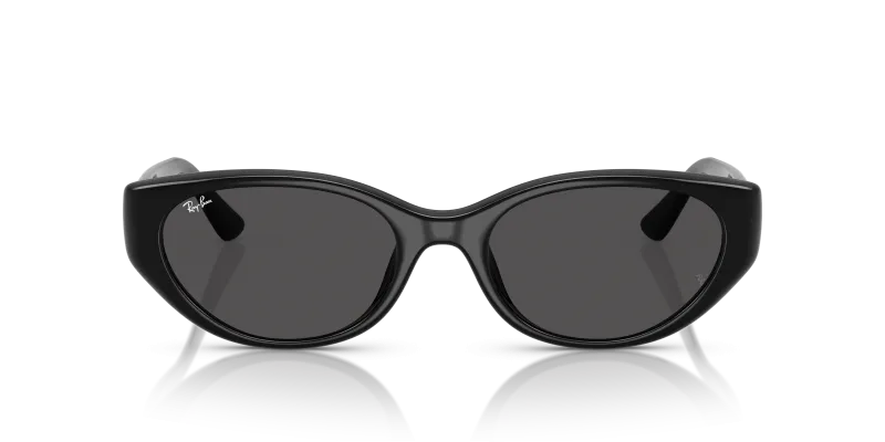Rayban Bio-Based RB4457D-667787 แว่นกันแดดดำ เลนส์เทาเข้ม ทรงหมอน Low Bridge ทั้งชายหญิง