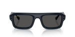 Rayban RB4954 689587 แว่นกันแดดทรงนักบินสีน้ำเงินโปร่งใส ทั้งสองเพศ