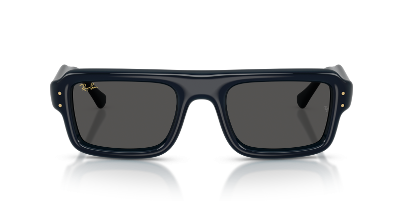 Rayban RB4954 689587 แว่นกันแดดทรงนักบินสีน้ำเงินโปร่งใส ทั้งสองเพศ