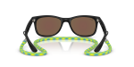 Rayban Junior New Wayfarer RJ9052SF-702855 ดำรับเบอร์ Blue Mirror Green Rayban RJ9052SF 702855 ขาแว่นด้านใน