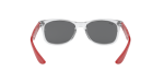 Rayban Junior New Wayfarer RJ9052SF-70636G เทาโปร่งใส Grey Mirror Silver Rayban RJ9052SF 70636G ขาแว่นด้านใน