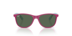 แว่นกันแดด Rayban RJ9077S-719271 Fucsia Rubber Azzurre ด้านหน้า สำหรับเด็ก