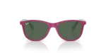 แว่นกันแดด Rayban RJ9077S-719271 Fucsia Rubber Azzurre ด้านหน้า สำหรับเด็ก