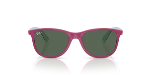 แว่นกันแดด Rayban RJ9077S-719271 Fucsia Rubber Azzurre ด้านหน้า สำหรับเด็ก