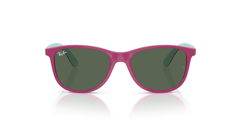 แว่นกันแดด Rayban RJ9077S-719271 Fucsia Rubber Azzurre ด้านหน้า สำหรับเด็ก