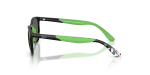 แว่นกันแดด Rayban RJ9077S-719371 มุมข้าง ขาแว่นยางสีเขียวเข้ม
