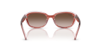 Rayban Sun RJ9081S 717313 Striped Pink On Transparent Pink Rayban RJ9081S 717313 ขาแว่นด้านใน