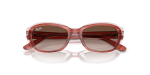 Rayban Sun RJ9081S 717313 Striped Pink On Transparent Pink Rayban RJ9081S 717313 close-up ด้านหน้า