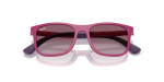 Rayban Sun RJ9084SF 71498H Fuchsia On Rubber Violet Gradient Rayban RJ9084SF 71498H close-up ด้านหน้า