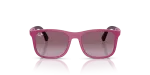 Rayban RJ9084SF 71498H แว่นกันแดดเด็ก Bio-Based สีพุชเซียม่วง ด้านหน้า