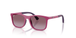Rayban Sun RJ9084SF 71498H Fuchsia On Rubber Violet Gradient Rayban RJ9084SF 71498H มุมเอียง 3/4