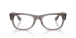 Rayban Mega Wayfarer II RX0832VF 8111 แว่นสายตาอะซิเตทเทาโปร่งแสง ด้านหน้า