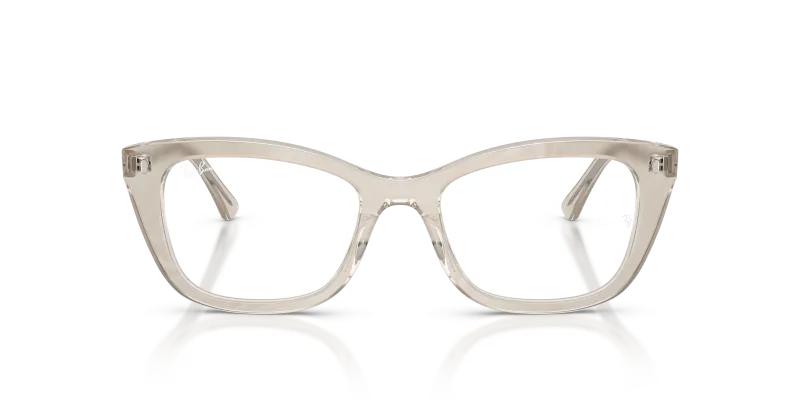 Rayban Optic RX5433 8291 Photo Waves Grey Rayban RX5433 8291 แว่นสายตาผู้หญิงลาย Photo Waves Grey ทรงหมอน ด้านหน้า