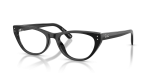 Rayban RX5449D-2000 มุมเอียง 3/4 กรอบอะซิเตทสีดำ 2000