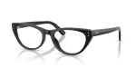 Rayban RX5449D-2000 มุมเอียง 3/4 กรอบอะซิเตทสีดำ 2000