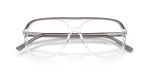 Rayban Optic RX5698 8111 Grey On Transparent Rayban RX5698 8111 close-up ด้านหน้า