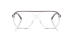 Rayban Bill Optics RX5698 8111 แว่นสายตาอะซิเตทเทาโปร่งใสโอเวอร์ไซส์ ด้านหน้า