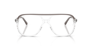 Rayban Bill Optics RX5698 8111 แว่นสายตาอะซิเตทเทาโปร่งใสโอเวอร์ไซส์ ด้านหน้า