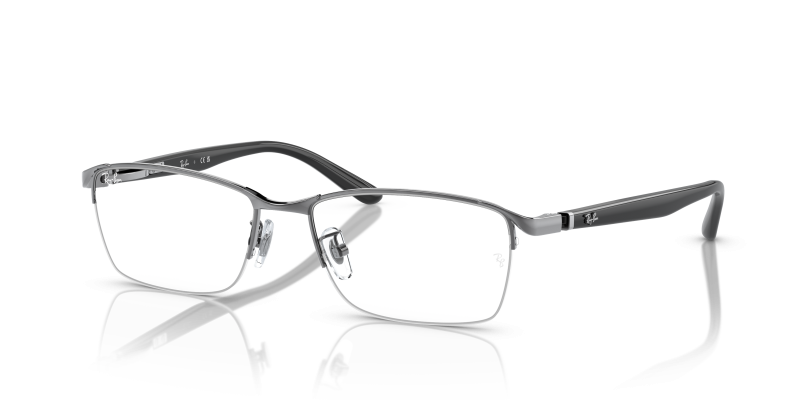 Rayban RX6501D-2502 มุมเอียง 3/4 กรอบโลหะสีกันเมทัล 2502