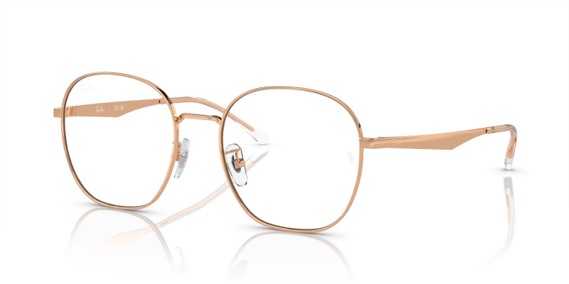 Rayban Optic RX6515D-3094 โรสโกลด์ มุมสามส่วน