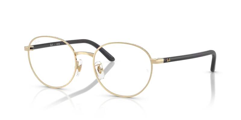 Rayban Optic RX6538D-2993 สีทองอ่อน มุมสามส่วน