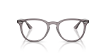 แว่นสายตา Rayban RX7159F 8257 ด้านหน้า ทรงแฟนทอสอะซิเตทเทาโปร่งใส