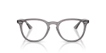 แว่นสายตา Rayban RX7159F 8257 ด้านหน้า ทรงแฟนทอสอะซิเตทเทาโปร่งใส