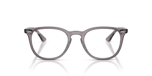 แว่นสายตา Rayban RX7159F 8257 ด้านหน้า ทรงแฟนทอสอะซิเตทเทาโปร่งใส
