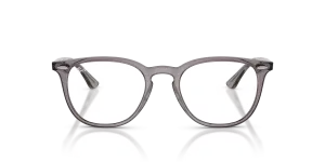 แว่นสายตา Rayban RX7159F 8257 ด้านหน้า ทรงแฟนทอสอะซิเตทเทาโปร่งใส