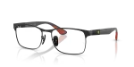 Rayban Optic RX8425M-F002 ดำด้าน Ferrari Rayban Optic RX8425M-F002 Ferrari ดำด้าน มุมสามส่วน