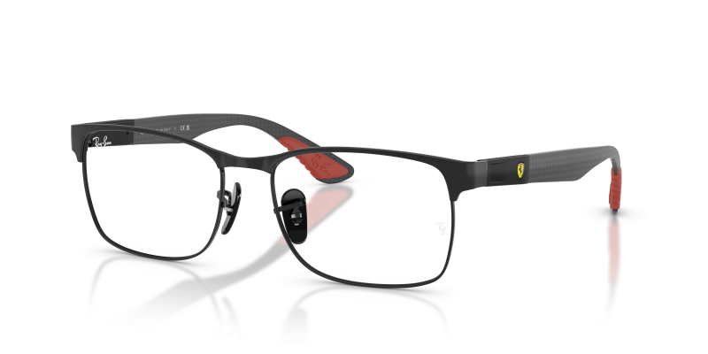 Rayban Optic RX8425M-F002 Ferrari ดำด้าน มุมสามส่วน