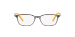 Rayban Optic RY1617D 3774 Transparent Grey Rayban RY1617D 3774 แว่นสายตาเด็กสีเทาโปร่งใส ทรงหมอน เหมาะทั้งเด็กชายและหญิง