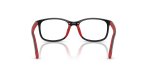 Rayban Optic RY1644 3928 Black Rubber Red Rayban RY1644 3928 ขาแว่นด้านใน