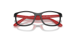 Rayban Optic RY1644 3928 Black Rubber Red Rayban RY1644 3928 close-up ด้านหน้า