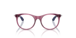 Rayban Optic RY9082V 7504 Transparent Violet Rayban RY9082V 7504 แว่นสายตาเด็กสีม่วงโปร่งใส ทรงแฟนทอส ขาอลูมิเนียม