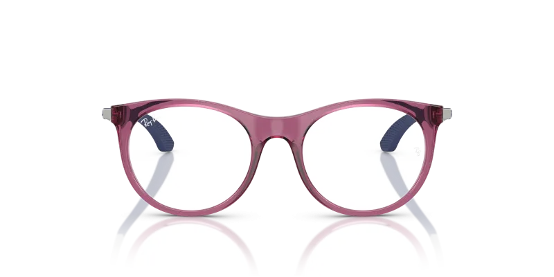Rayban Optic RY9082V 7504 Transparent Violet Rayban RY9082V 7504 แว่นสายตาเด็กสีม่วงโปร่งใส ทรงแฟนทอส ขาอลูมิเนียม