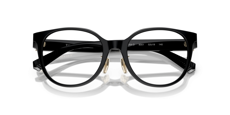 Tiffany & Co TF2264D 8001 close-up ด้านหน้า ดำประกาย Tiffany