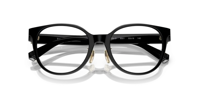 Tiffany & Co TF2264D 8001 close-up ด้านหน้า ดำประกาย Tiffany