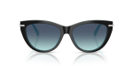 Tiffany & Co Sun TF4253F 80559S Black On Tiffany Blue Azure Gradient Tiffany & Co TF4253F 80559S แว่นกันแดดตาแมว Black On Tiffany Blue ผู้หญิง