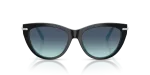 Tiffany & Co Sun TF4253F 80559S Black On Tiffany Blue Azure Gradient Tiffany & Co TF4253F 80559S แว่นกันแดดตาแมว Black On Tiffany Blue ผู้หญิง