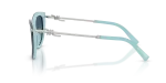 Tiffany & Co Sun TF4253F 80559S Black On Tiffany Blue Azure Gradient แว่นกันแดด Tiffany TF4253F 80559S มุมข้าง Tiffany Blue ขาแว่นเงิน