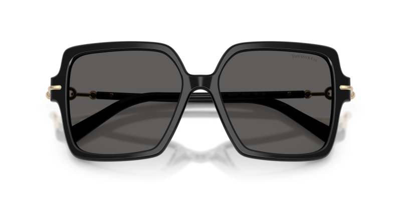 Tiffany & Co TF4260U 8001S4 close-up ด้านหน้า ดำประกาย Tiffany Square
