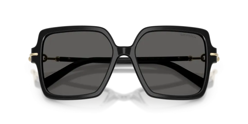Tiffany & Co TF4260U 8001S4 close-up ด้านหน้า ดำประกาย Tiffany Square