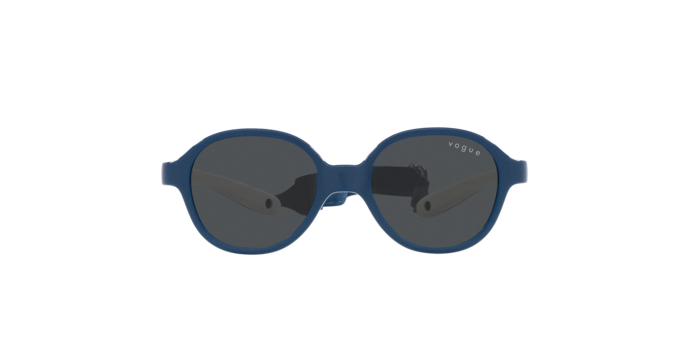 Vogue Sun VJ2012 297487 Blue On Rubber Cream Dark Grey แว่นกันแดดเด็ก Vogue VJ2012 297487 สีน้ำเงินพื้นครีมรับเบอร์ มุมมองด้านหน้า