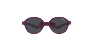 แว่นกันแดดเด็ก Vogue VJ2012 297687 สีม่วงพื้นม่วงรับเบอร์ มุมมองด้านหน้า