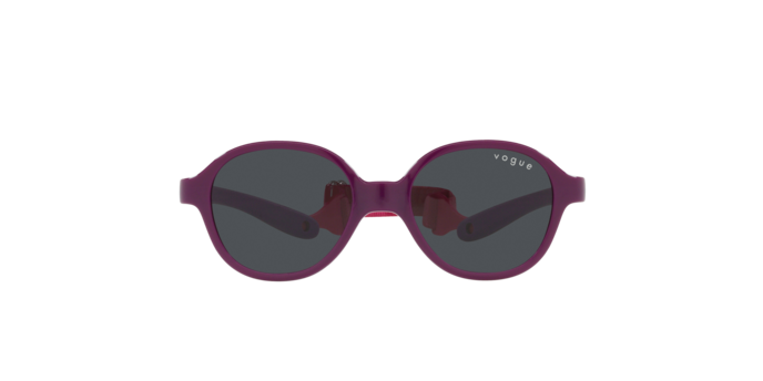 Vogue Sun VJ2012 297687 Violet On Rubber Violet Dark Grey แว่นกันแดดเด็ก Vogue VJ2012 297687 สีม่วงพื้นม่วงรับเบอร์ มุมมองด้านหน้า