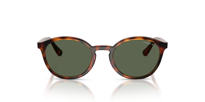 Vogue Sun VJ2033 W65671 Dark Havana Dark Green แว่นกันแดด Vogue VJ2033 W65671 สีฮาวานาเข้ม ด้านหน้า